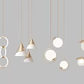 Pendant lamp combination 3d model