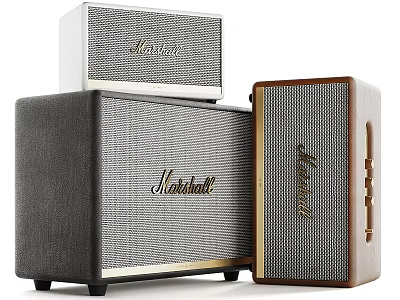 Marshall Speakers With Various Styles Colors And Materials For Audio Enthusiasts 3d model