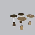Nordic Solid Wood Side Table Coffee Table Modern Simple Negotiation Table Small Round Table Sofa Corner Table Homestay Creative Small Coffee Table 3d model