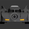 Futuristic Silver Car With Bat Like Wings Sleek Body Circular Headlights And Unique Wheels