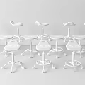 Modern Bar Stool Student Experiment Stool 3d model