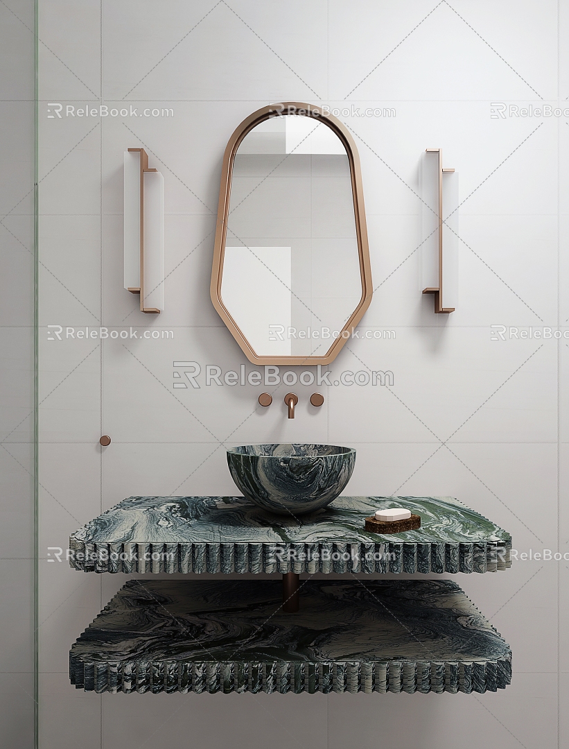 Modern sink 3d model