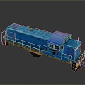 Modern train vehicle carrier realistic 3d model