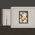 American decorative painting 3d model