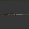Tactical Sniper Rifle With Wooden Stock Optical Scope And Metal Components Design