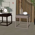 New Chinese style combination of several sides and several corners 3d model