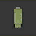 Green Two Level Amphibious Utility Vehicle With Windows Wheels And Lights