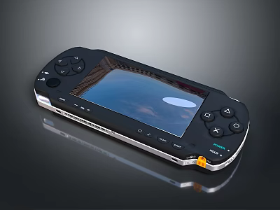 Portable Handheld Game Console With Colorful Screen And Control Buttons for Gaming Entertainment 3d model