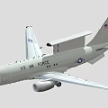US Navy E-6B Mercury Communication Relay Military Aircraft Profile View