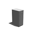 Tower Server Storage Unit With Multiple Bays For Computer Data Storage