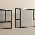 Modern windows casement windows floor-to-ceiling windows bay windows doors and windows balcony windows 3d model