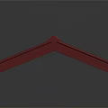 Detailed Red Roof Tile Model With Vibrant Color And Textured Surface Design