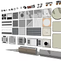 Various Modern Air Conditioner Vents With Different Styles And Decorative Designs For Home