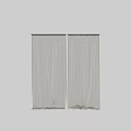 White Sheer Curtains For Window With Soft Flowy Fabric And Simple Design