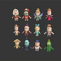 Modern Game Characters Cartoon Characters Cartoon Characters 3d model