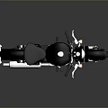 Classic Black Motorcycle Featuring Black Seat Silver Engine And Chrome Accents On Reflective Surface
