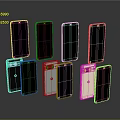 Diverse Modern Smartphones In Multiple Colors Featuring Various Screen Displays And App Interfaces
