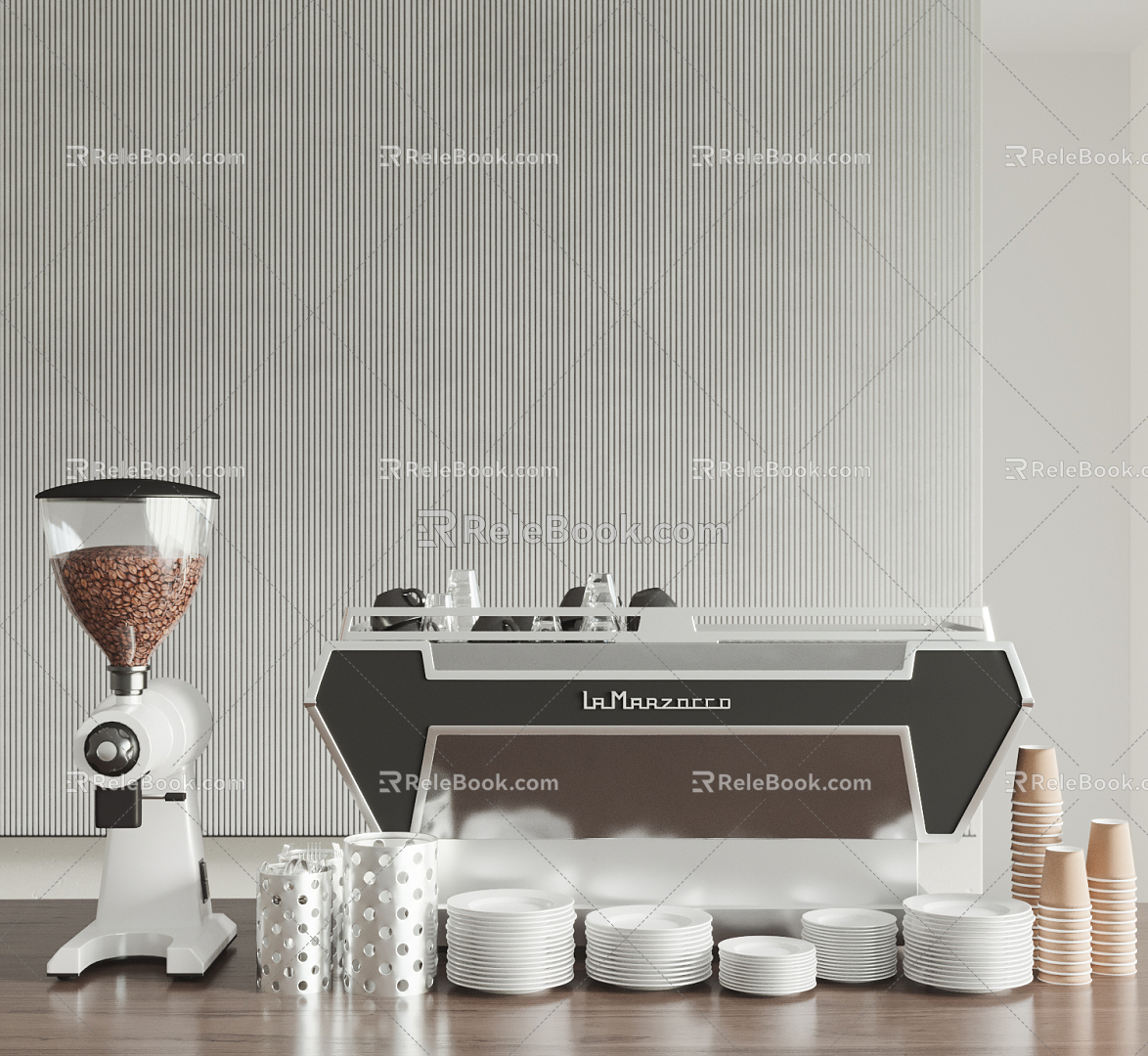 Modern coffee machine 3d model