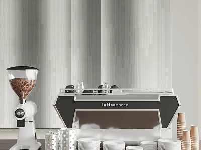 Modern coffee machine 3d model