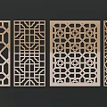 Modern Decorative Room Dividers With Intricate Geometric Laser Cut Design Patterns