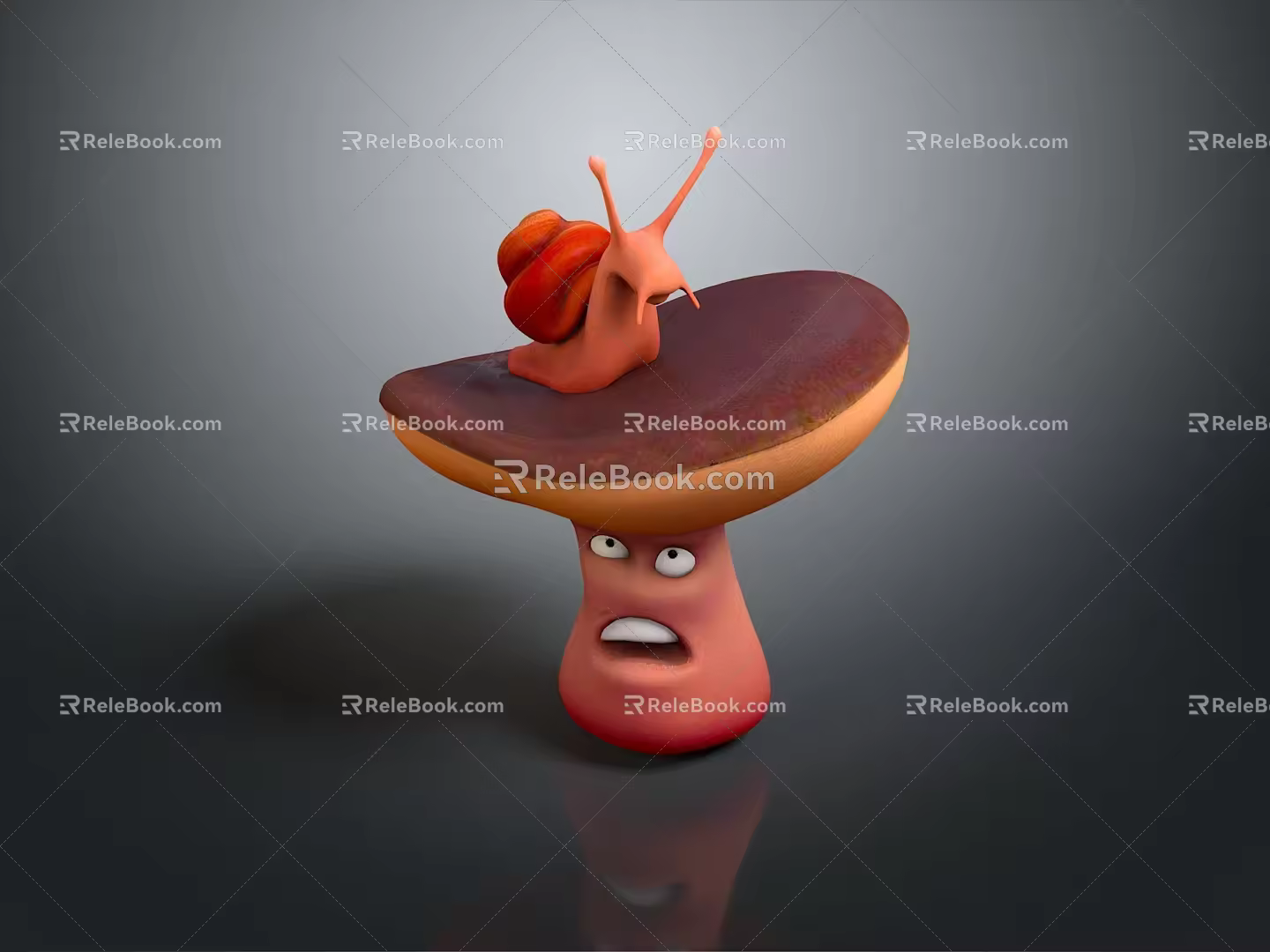 Snail Cartoon Snail Small Snail Reptile Cold Blooded Animal Reptile 3d model