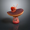 Snail Cartoon Snail Small Snail Reptile Cold Blooded Animal Reptile 3d model
