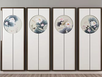 New Chinese Plant Painting 3d model