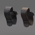 Two Vintage Watches With Brown Black Leather Straps Raw Ends Design Details
