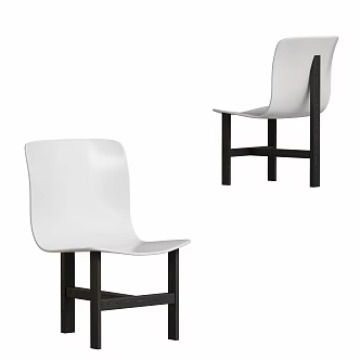 Modern Art Dining Chair 3d model