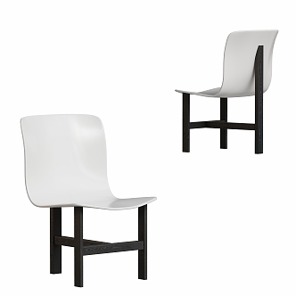 Modern Art Dining Chair 3d model