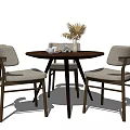 Modern leisure table and chair combination leisure table and chair negotiation table and chair dining table and chair 3d model