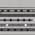 Modern socket rail socket 3d model