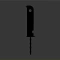 Modern Black Weapon With Sleek Long Blade And Handle Design