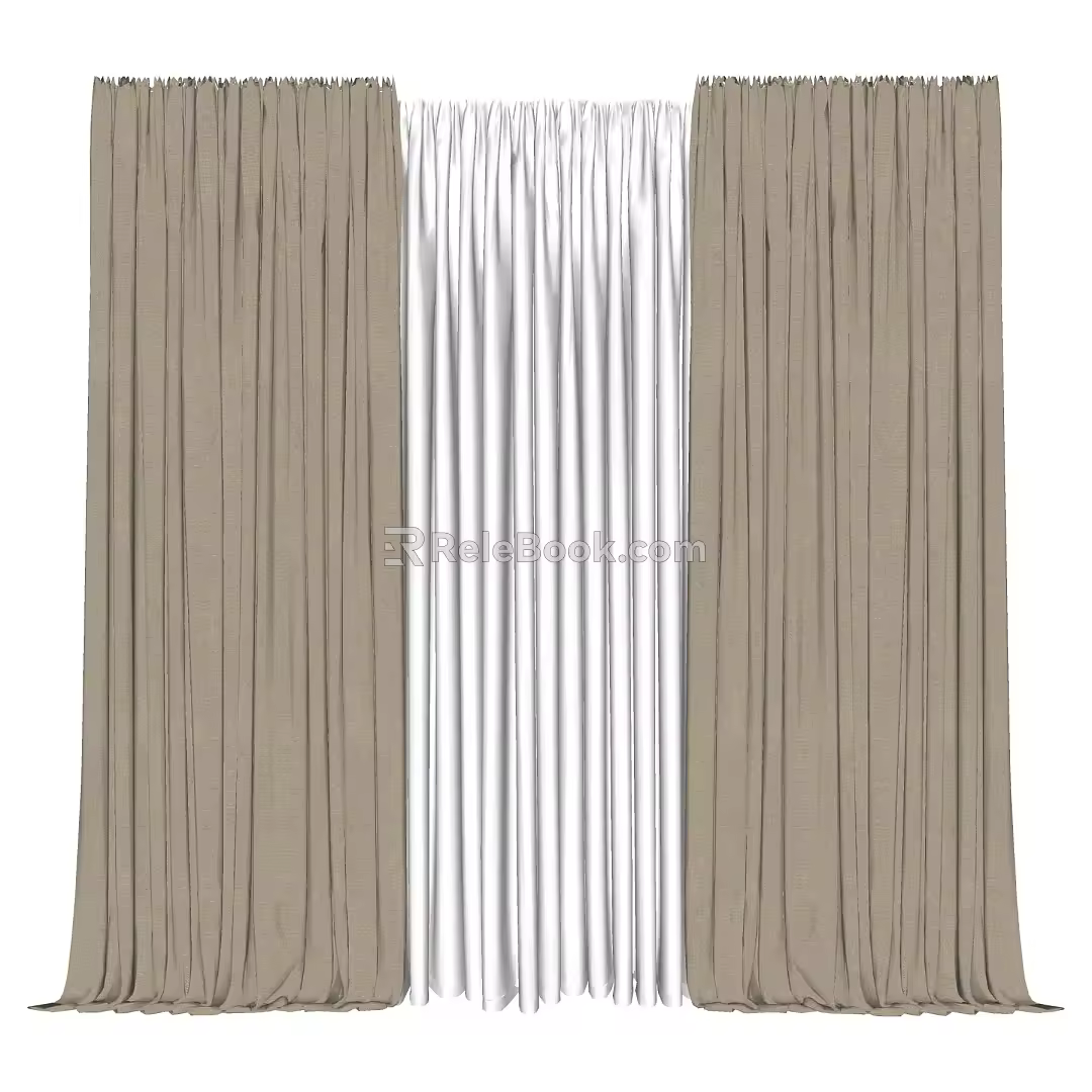 Curtains 3d model