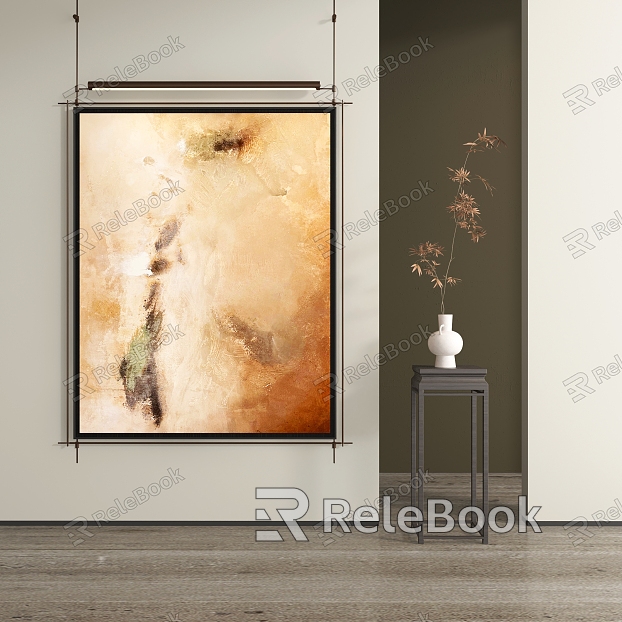 Abstract Hanging Paintings model