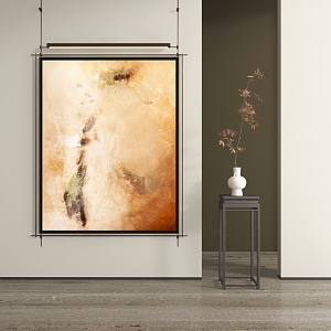 Abstract Hanging Paintings 3d model