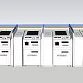 Modern all-in-one bank intelligent all-in-one machine 3d model
