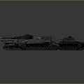 Various Military Vehicle Tank Models Displayed in Gray Color with Detailed Designs