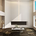 Modern Duplex Living Room Interior Design With High Ceiling Large Windows And Fireplace