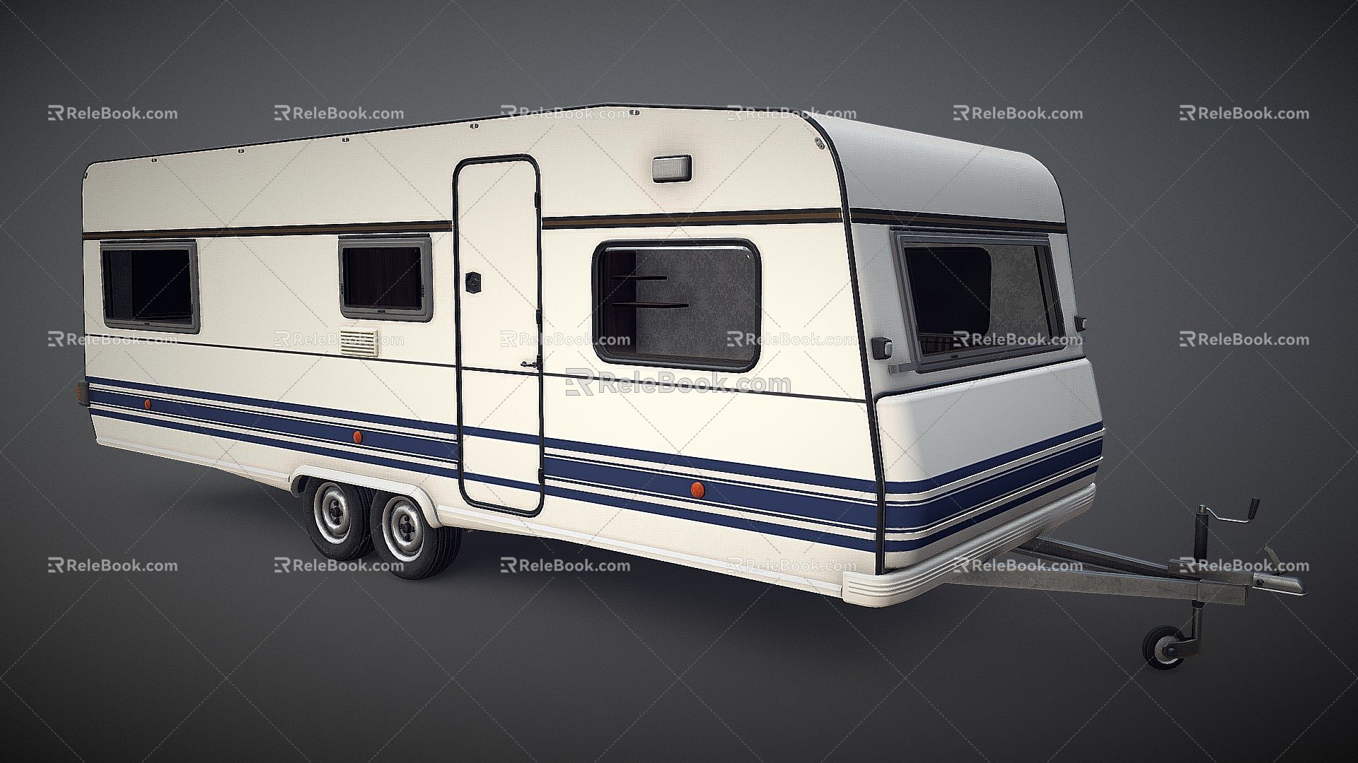 Camping Trailer 3d model