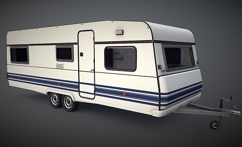 Camping Trailer 3d model