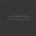 Blue Framed Rectangular Panel With Yellow Accents For Electronic Device Component