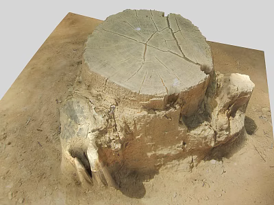 modern tree stump 3d model modern tree stump 3d model