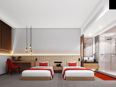 Modern Rooms Hotel Rooms Waste Earth Hotel Rooms Low Cost Hotel Rooms Featured Themed Hotel Rooms 3d model