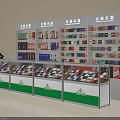 Commercial Equipment Modern Retail Shelving Units With Multi Layer Storage And 3d model