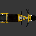 Yellow Three Wheeled Motorcycle With Black Seat Sturdy Frame And Modern Style