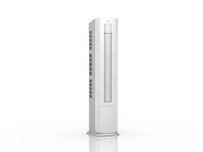 Sleek White Tower Household Appliance With Modern Vertical Design For Home 3d model