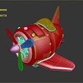 Modern Aircraft Cartoon Aircraft Animation Aircraft 3d model