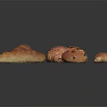 Assorted Fresh Baked Goods Including Croissant Muffin Danish Pastry And Raisin Bread