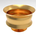 Golden Metal Kitchen Sink With Sleek Design And Shiny Surface For Home Kitchen